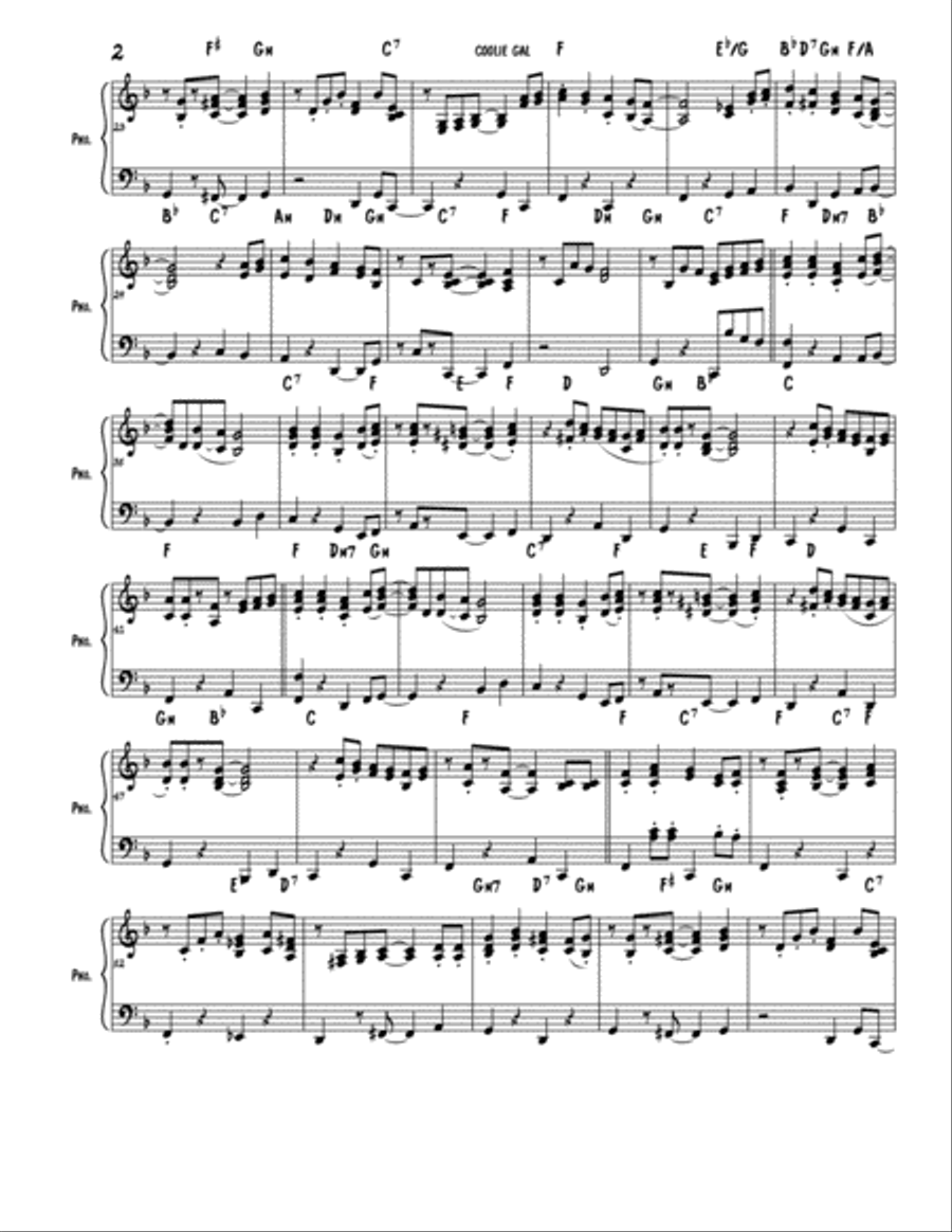 Coolie Gal Piano Solo scores gallery preview page 2