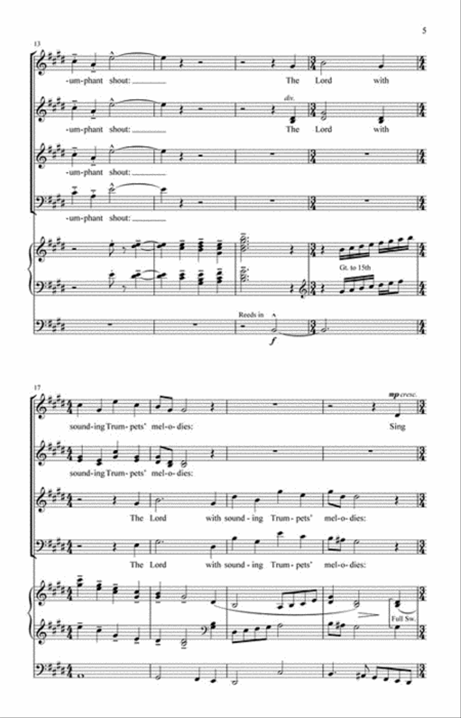 God is Gone Up Divisi scores gallery preview page 3
