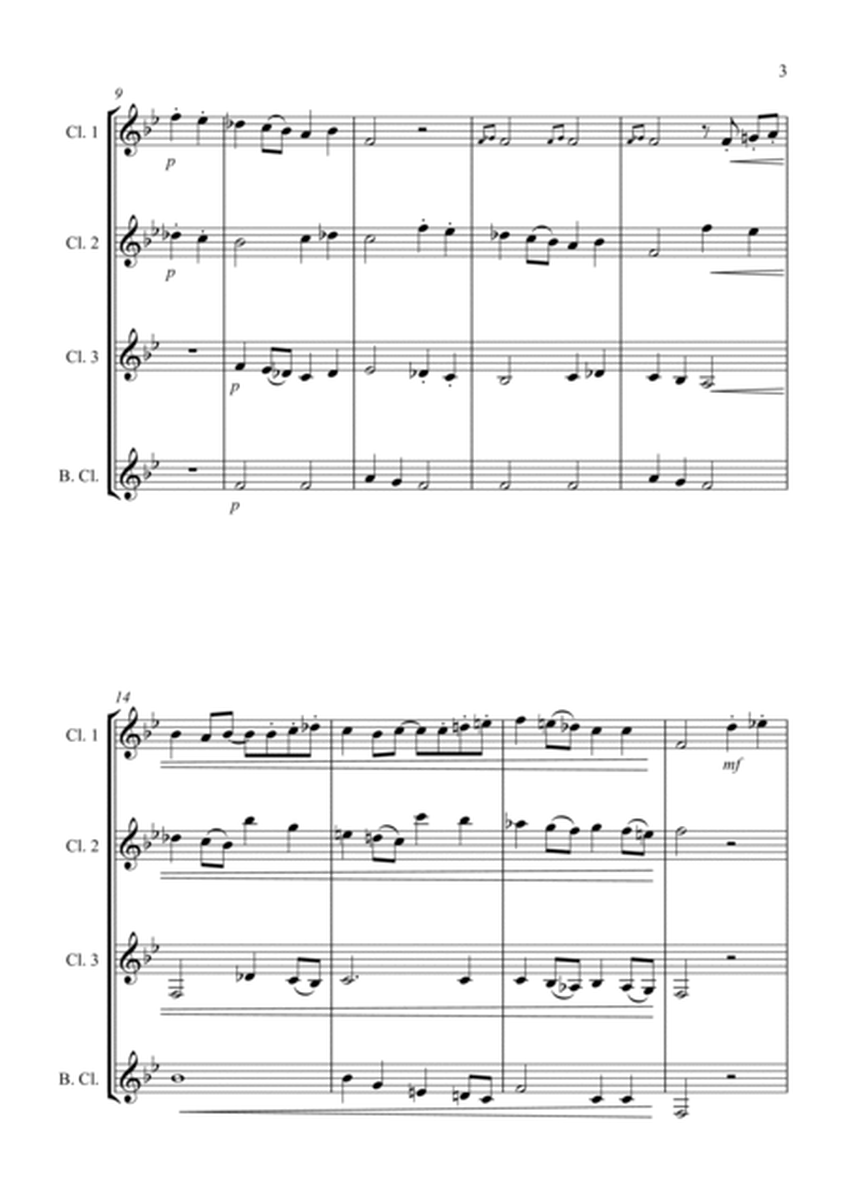 Gavotte - for Clarinet Quartet image number null