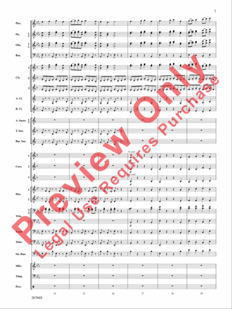 A Christmas Festival A Christmas Festival Concert Band scores gallery preview page 8