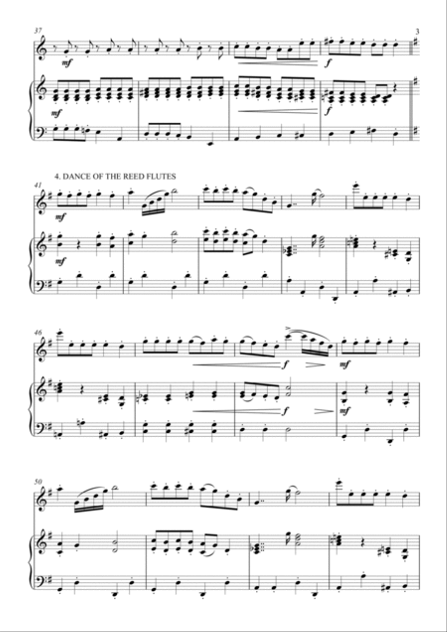Nutcracker Medley (Flute and Piano) Chamber Music scores gallery preview page 3