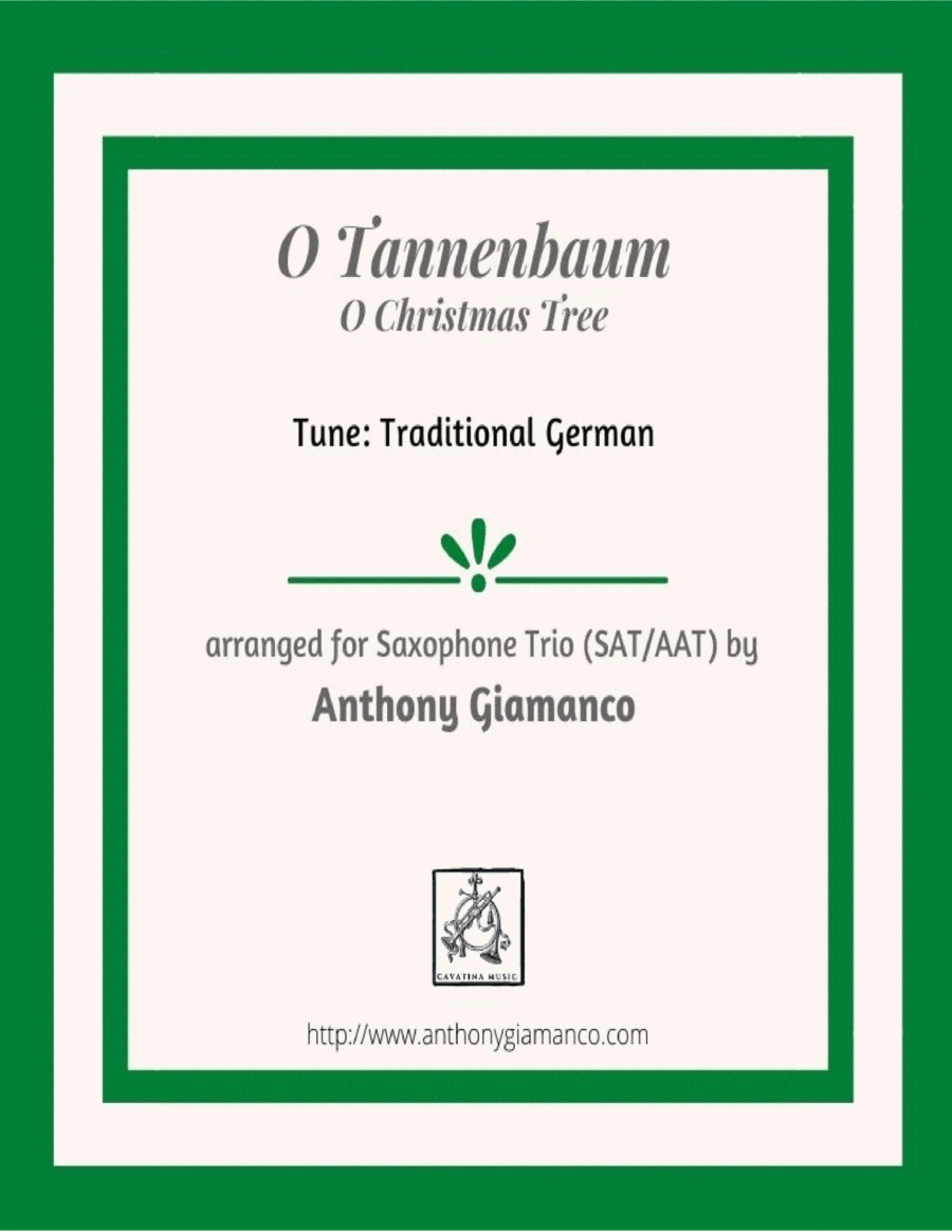 O Tannenbaum/O Christmas Tree (Saxophone trio - SAT/AAT) image number null