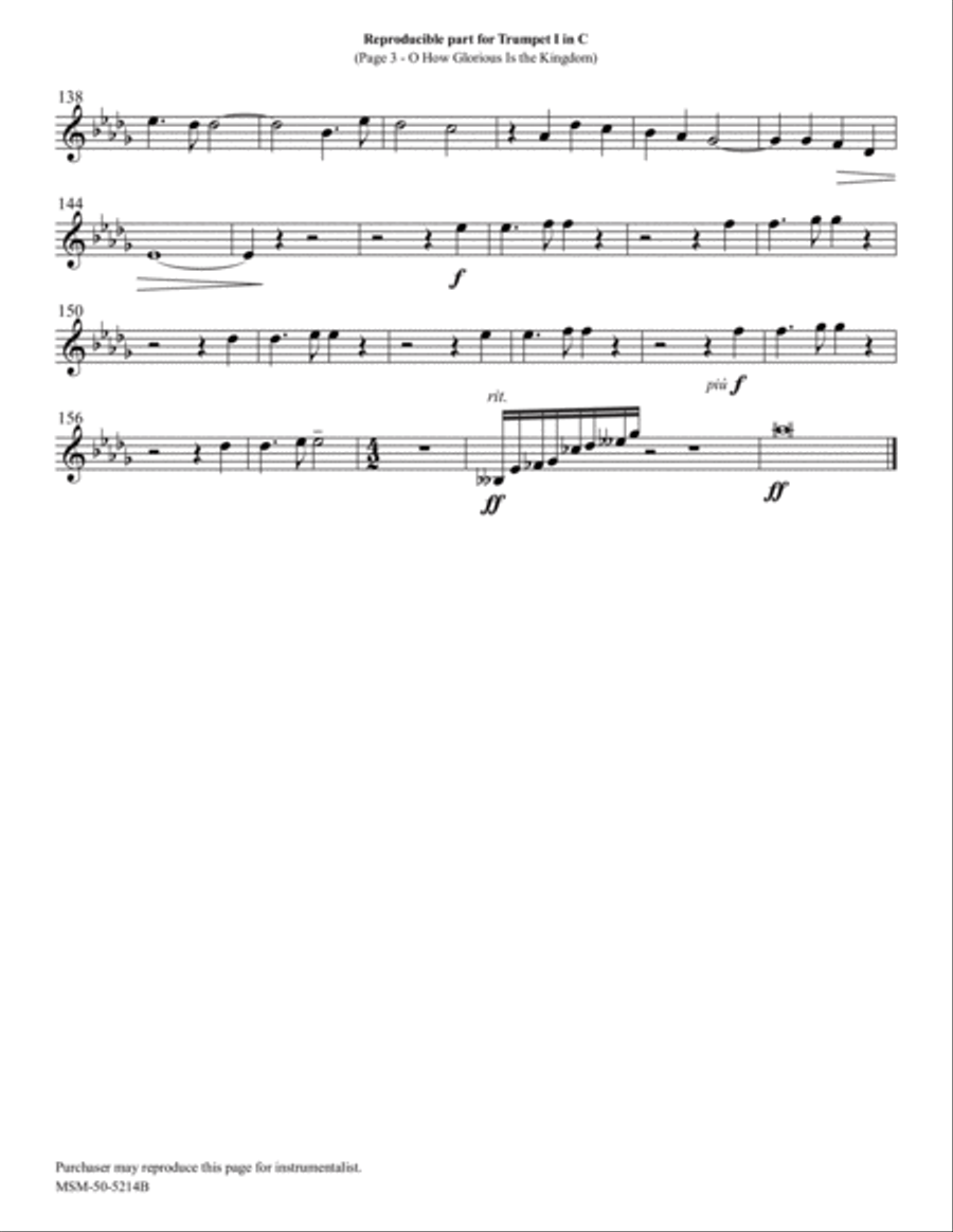 O How Glorious Is the Kingdom Choir scores gallery preview page 6