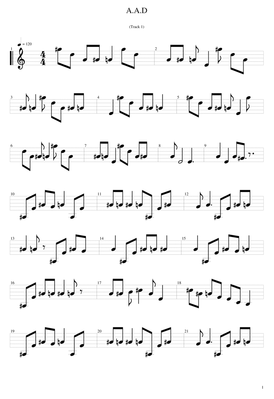 TR01 TR01 Guitar Ensemble scores gallery preview page 1