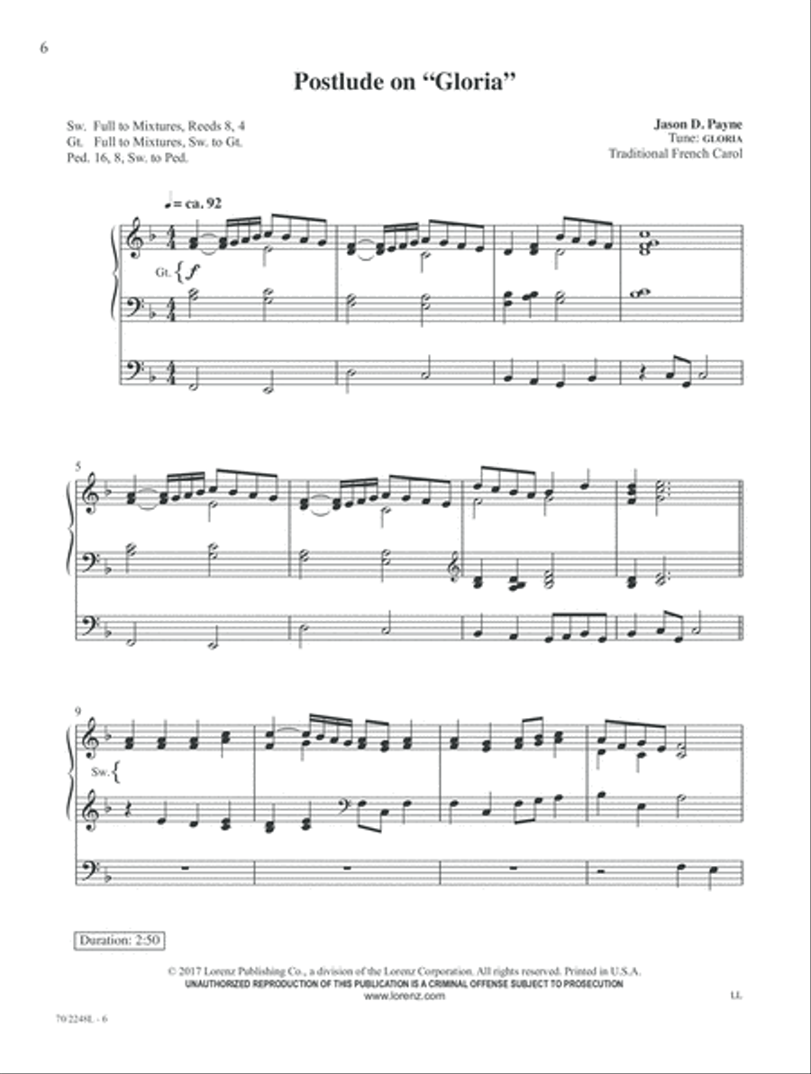 Yuletide Joy Organ scores gallery preview page 6