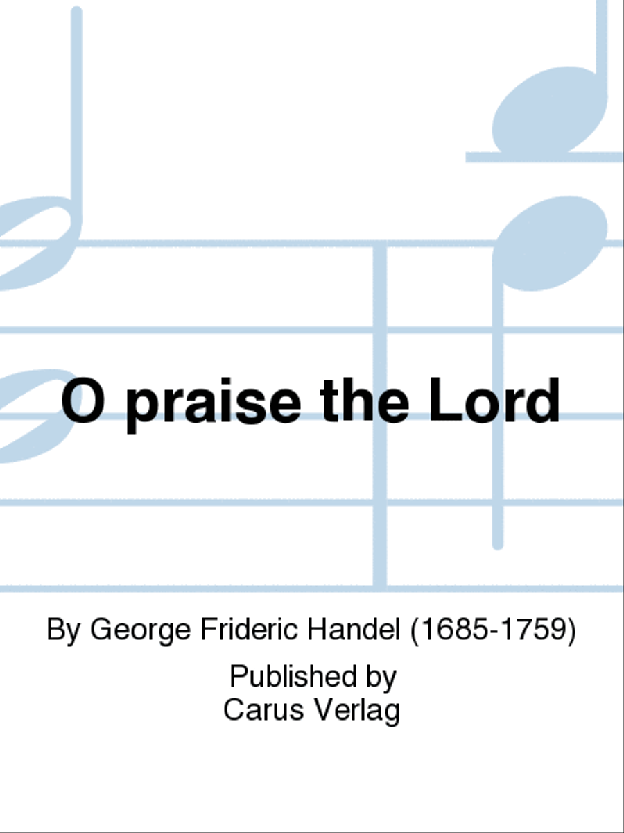 Book cover for O praise the Lord