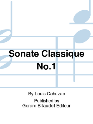 Book cover for Sonate Classique No. 1