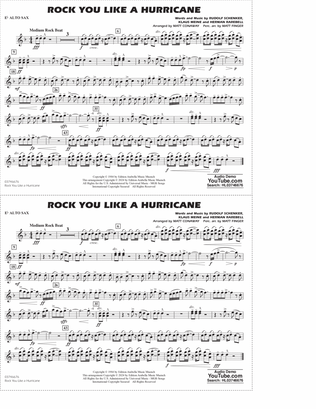 Rock You Like A Hurricane (arr. Conaway/Finger) - Eb Alto Sax