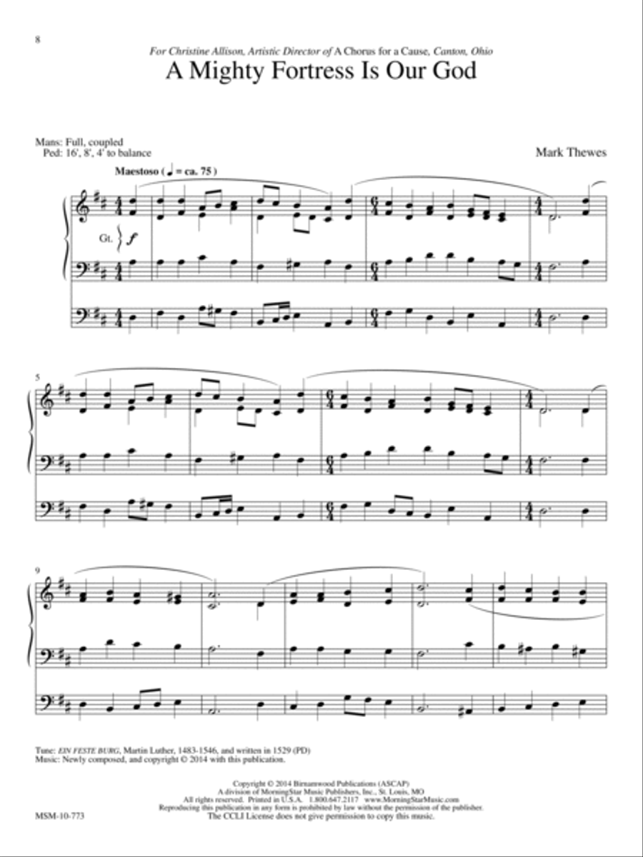 Be Thou My Vision: Five Hymn Arrangements for Organ image number null