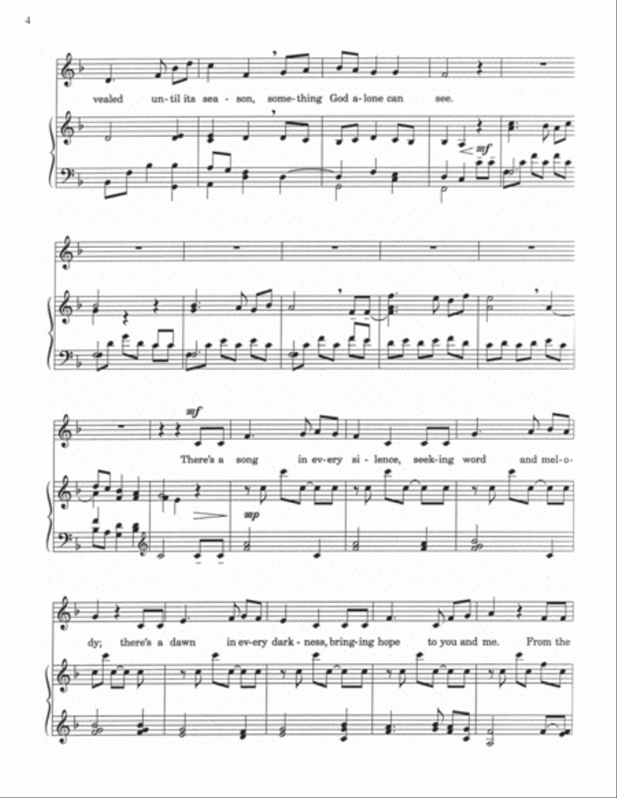 Hymn of Promise Medium Voice scores gallery preview page 4