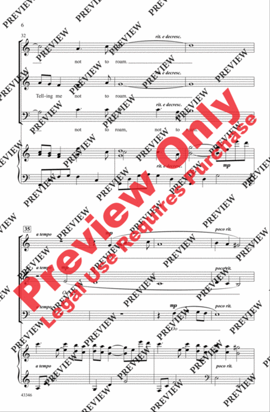 In the Dark of Midnight 3-Part scores gallery preview page 6