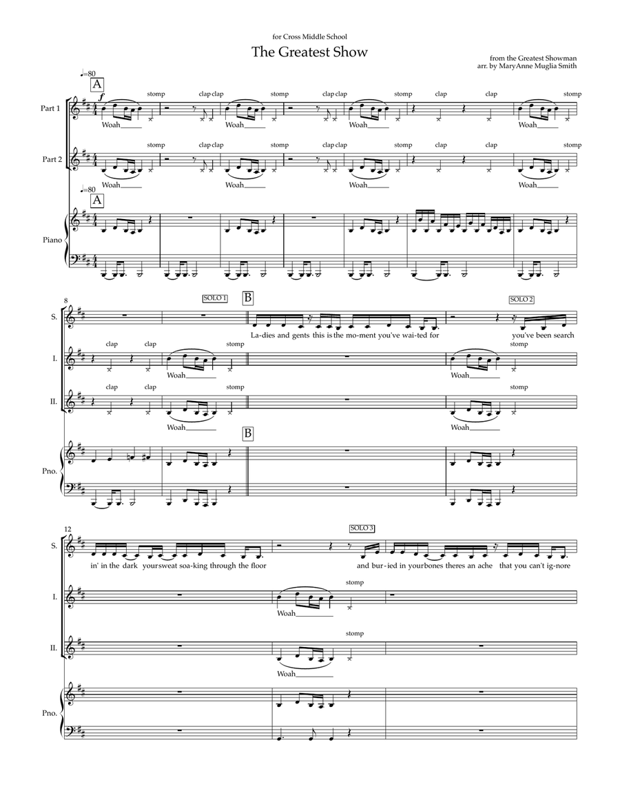 The Greatest Show The Greatest Show SA scores gallery preview page 1