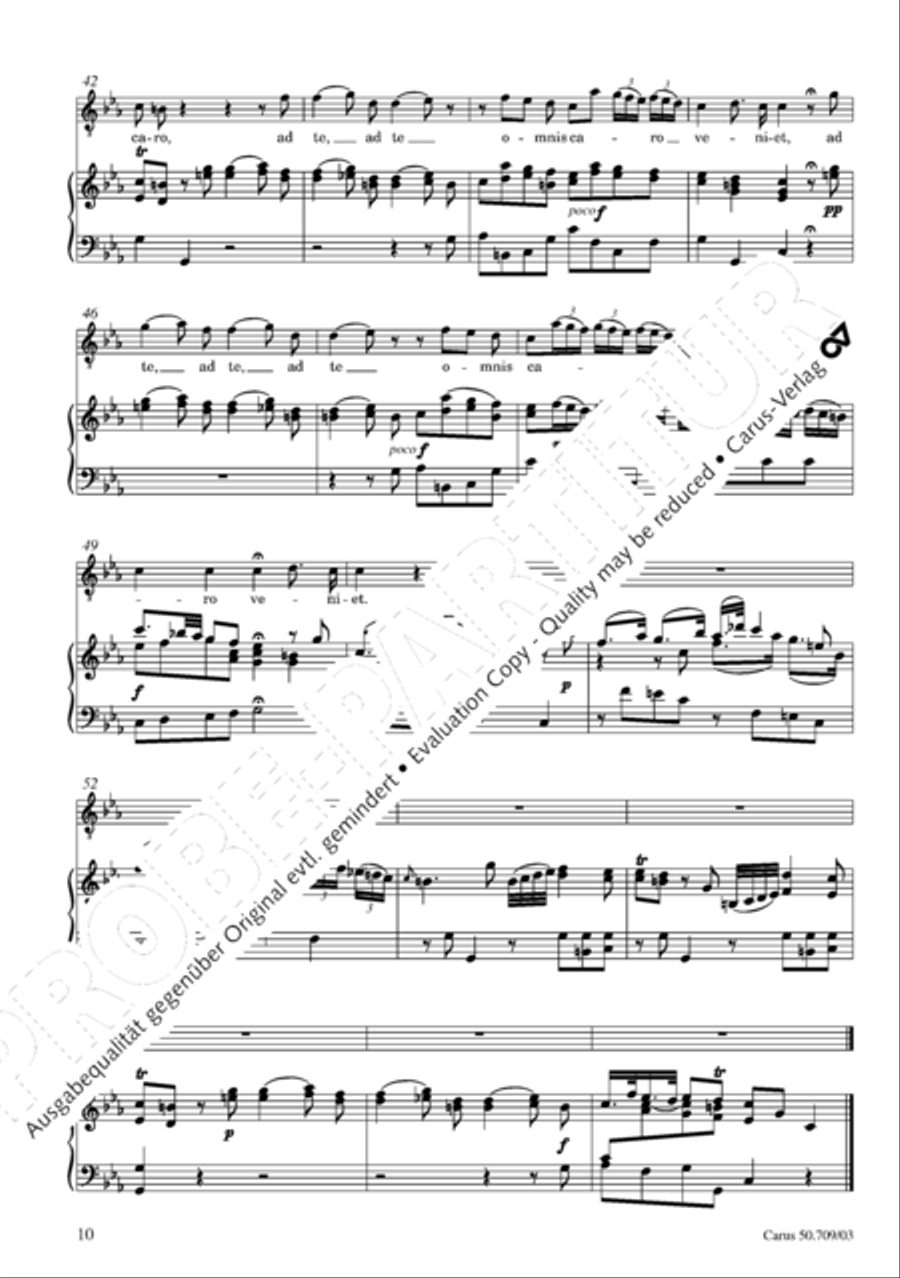 Requiem in E flat major 4-Part scores gallery preview page 11