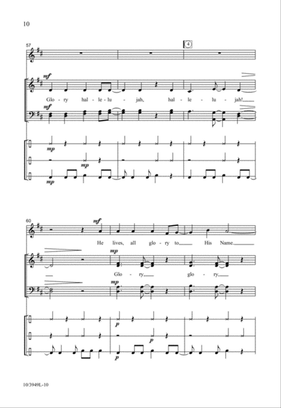 Glory, Hallelujah! Glory, Hallelujah! 4-Part scores gallery preview page 10