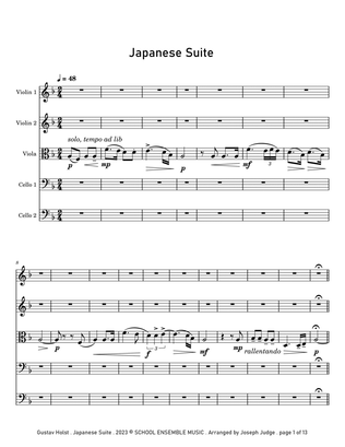 Japanese Suite by Holst for String Quintet in Schools
