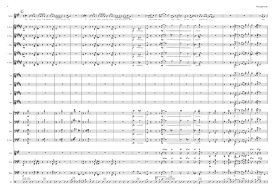 Wonderwall Jazz Ensemble scores gallery preview page 4