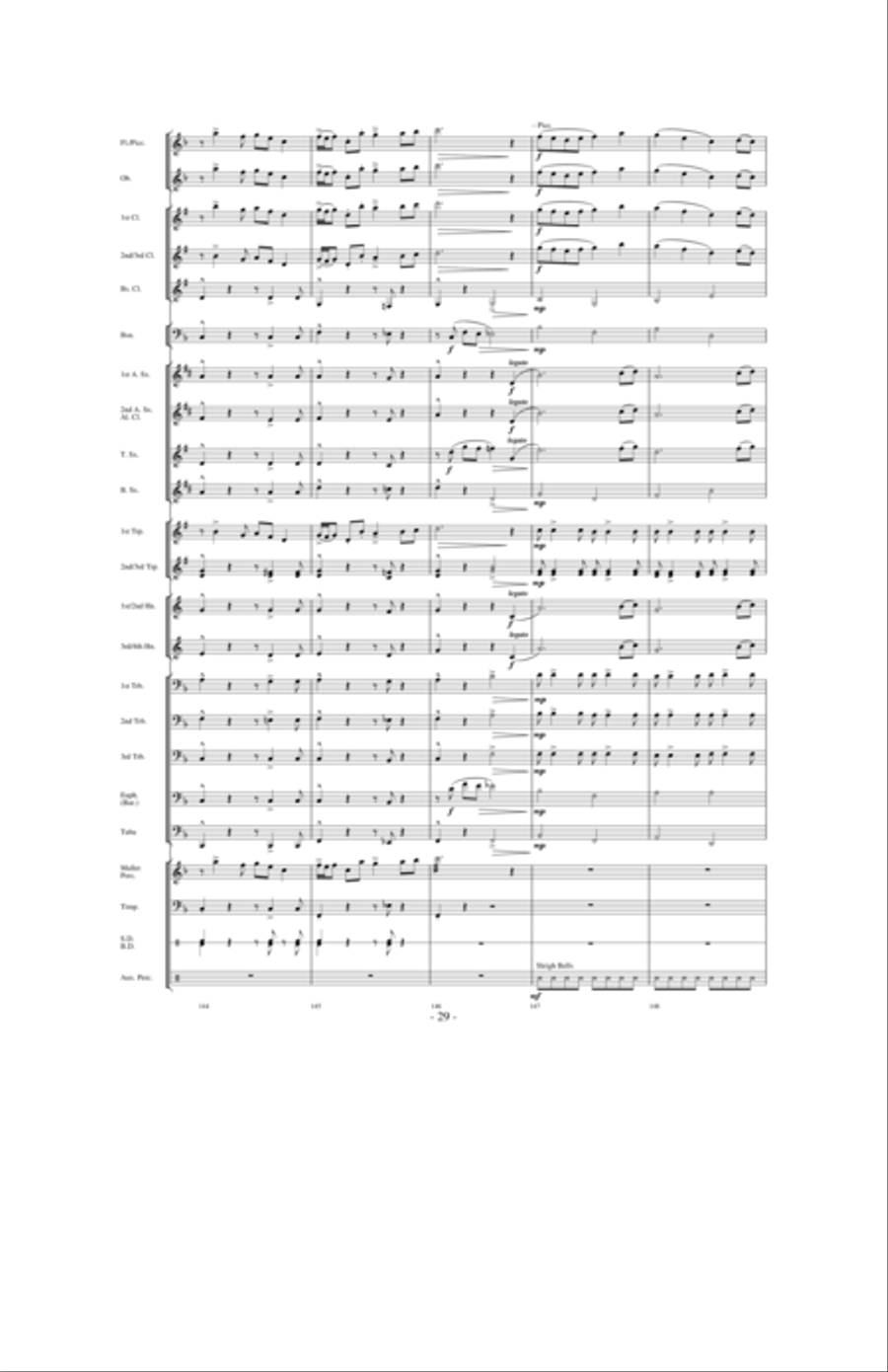 Dancing With The Wind Concert Band scores gallery preview page 28