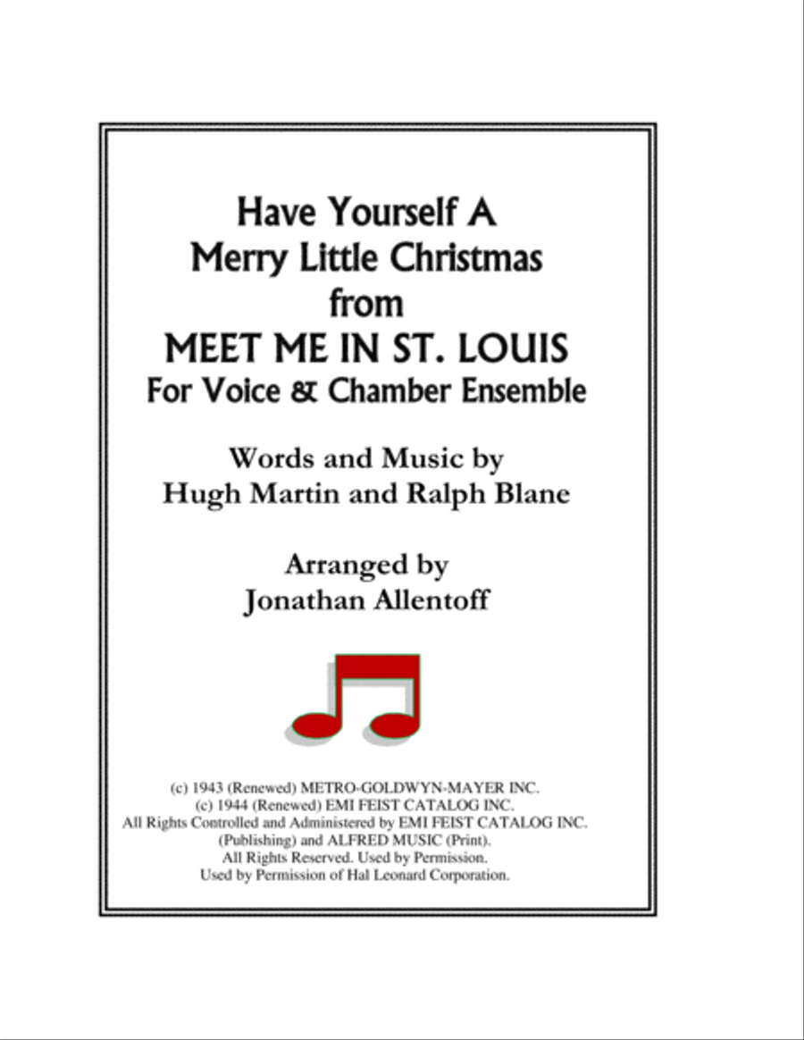 Have Yourself A Merry Little Christmas from MEET ME IN ST. LOUIS