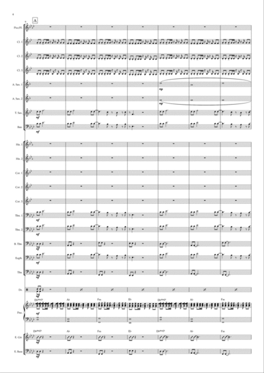 Pompeii Pompeii Concert Band scores gallery preview page 4
