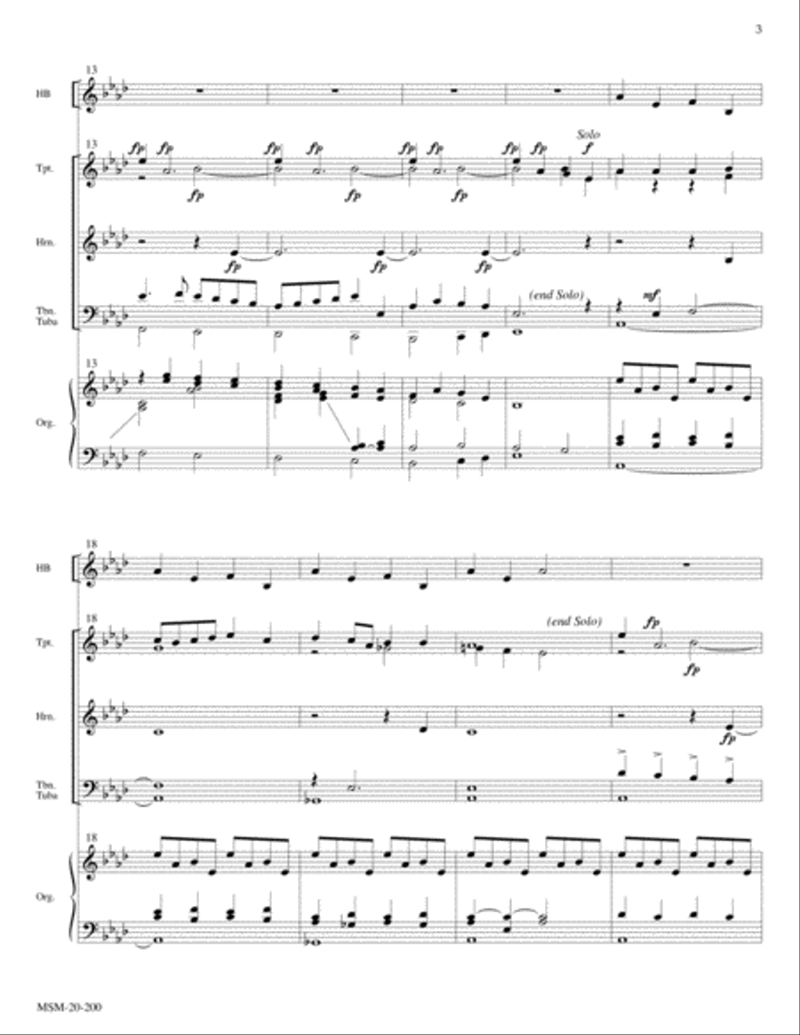Yuletide Triptych Handbell Choir scores gallery preview page 4