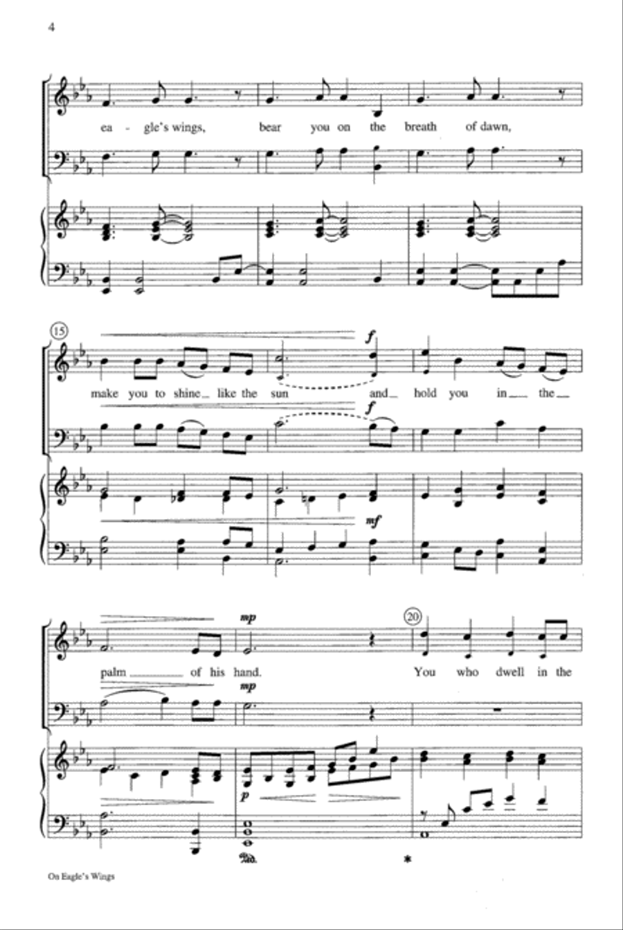 On Eagle's Wings On Eagle's Wings 4-Part scores gallery preview page 5
