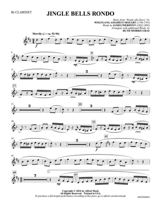 Jingle Bells Rondo: Bb Clarinet