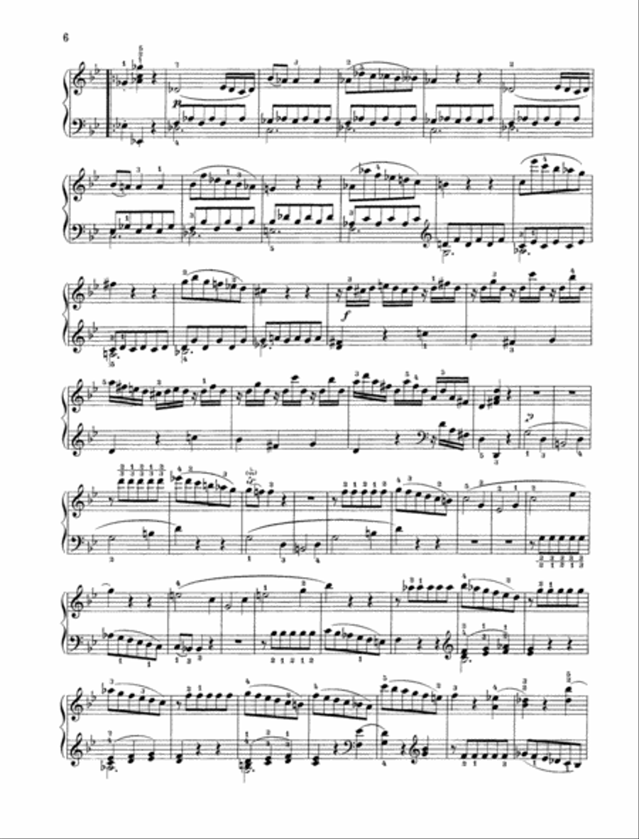 Sonata B-flat major, K. 570 Piano Solo scores gallery preview page 4