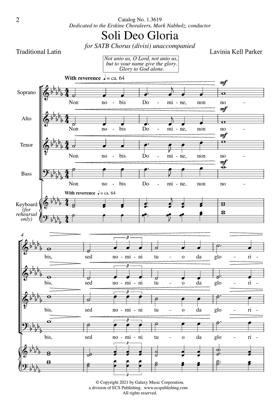 Soli Deo Gloria