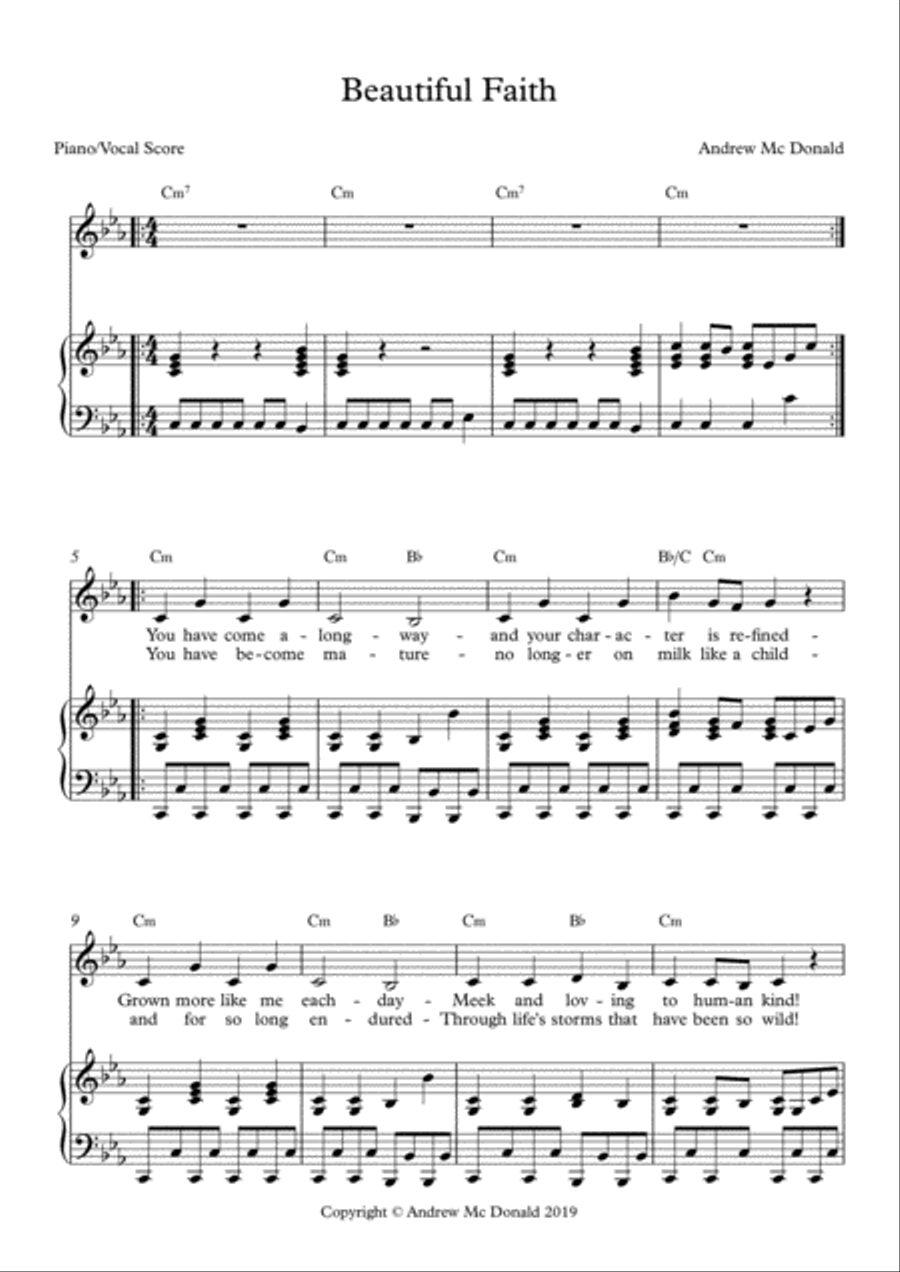Beautiful Faith Voice scores gallery preview page 2