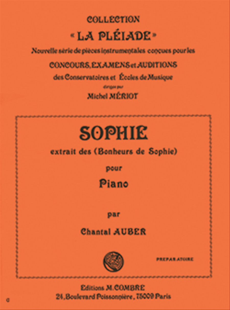 Les Bonheurs de Sophie: Sophie Piano Solo scores gallery preview page 1