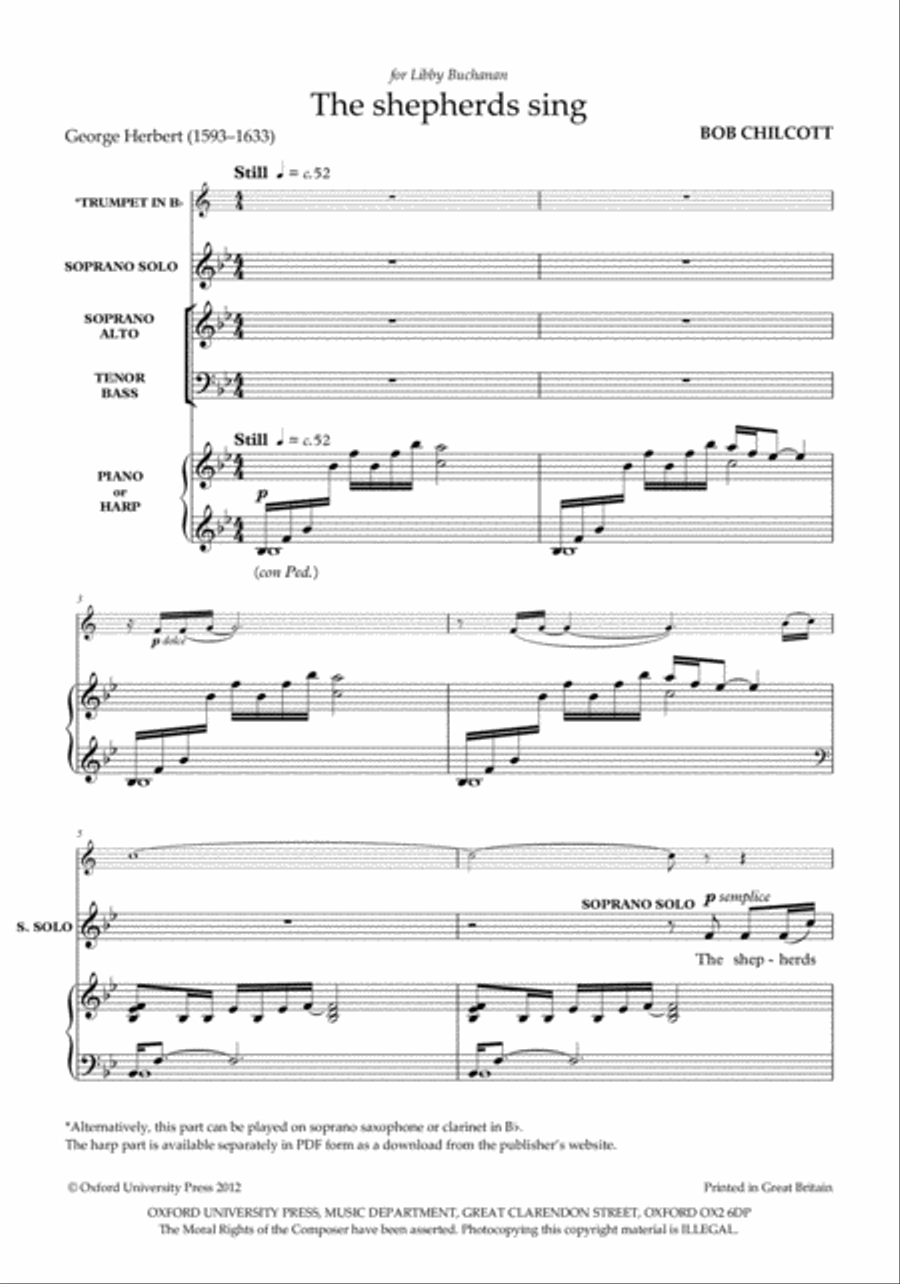The shepherds sing 4-Part scores gallery preview page 2