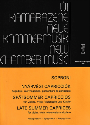 Spätsommer Capriccios für Violine, Viola, Violon