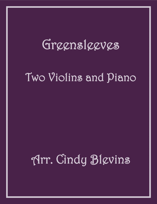Book cover for Greensleeves, Two Violins and Piano