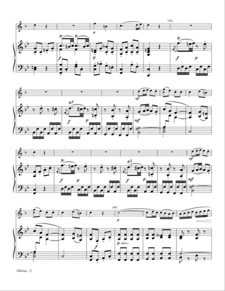 Alleluja (from Exsultate, Jubilate) School and Community scores gallery preview page 2