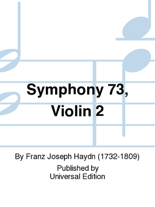 Book cover for Symphony 73, Violin 2