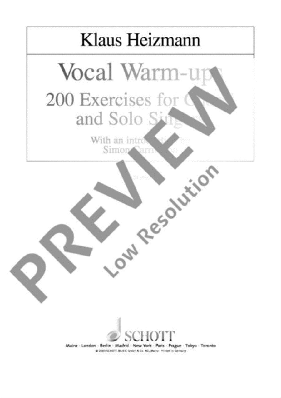 Vocal Warm-ups Choir scores gallery preview page 2
