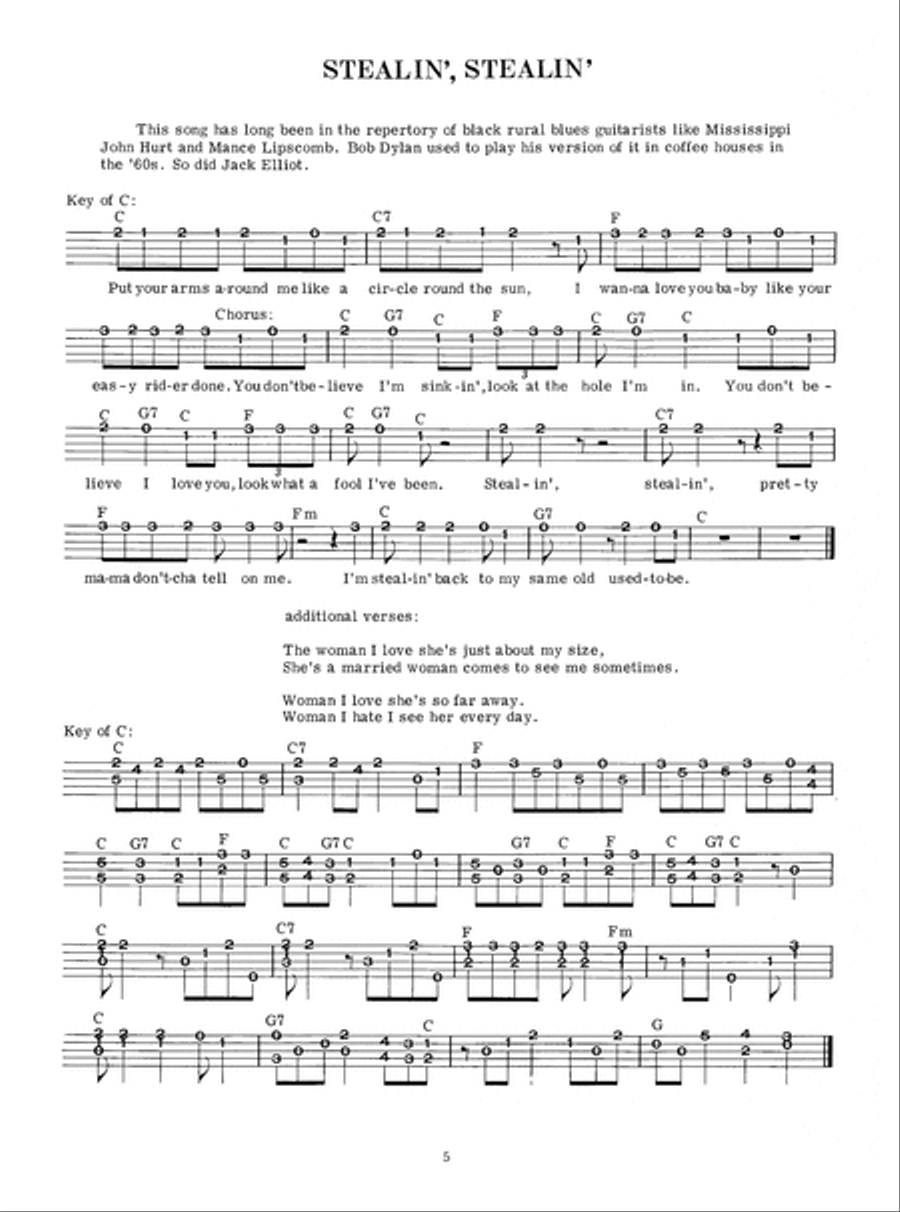 Ragtime, Blues & Jazz for Banjo Banjo scores gallery preview page 6