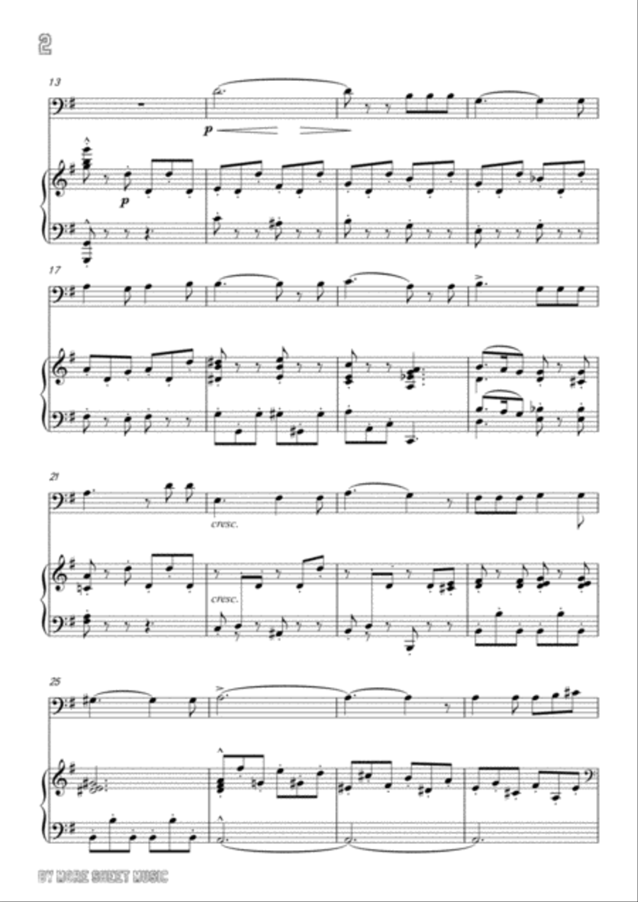 Lalo-Ballade à la lune, for Cello and Piano Piano scores gallery preview page 4