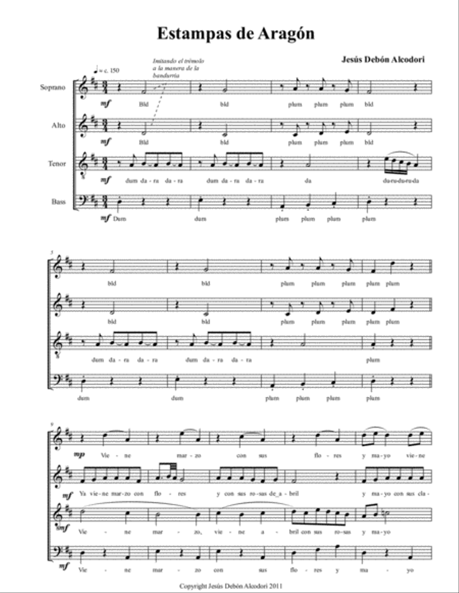Estampas de Aragón Estampas de Aragón 4-Part scores gallery preview page 3