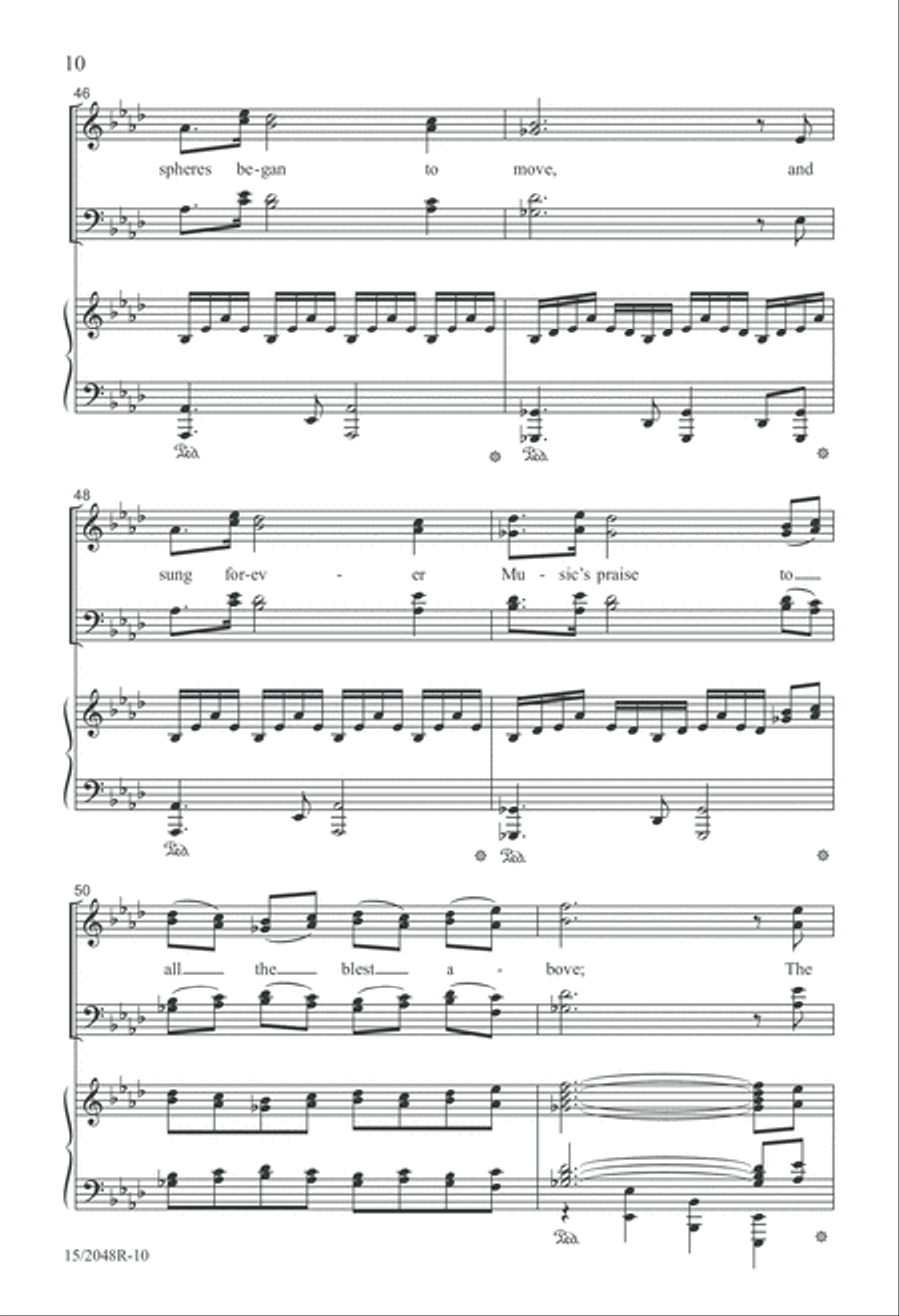 And Music Shall Untune the Sky 4-Part scores gallery preview page 10