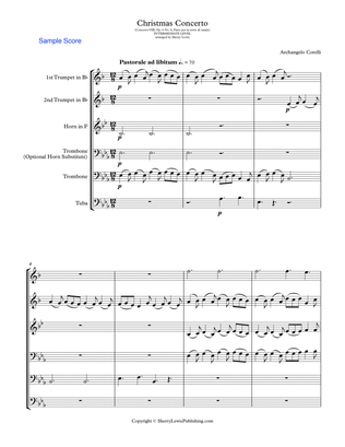 CHRISTMAS CONCERTO, PASTORALE, Concerto VIII Op. 6 No. 8, Fatto per la notte di natale, by Corelli,