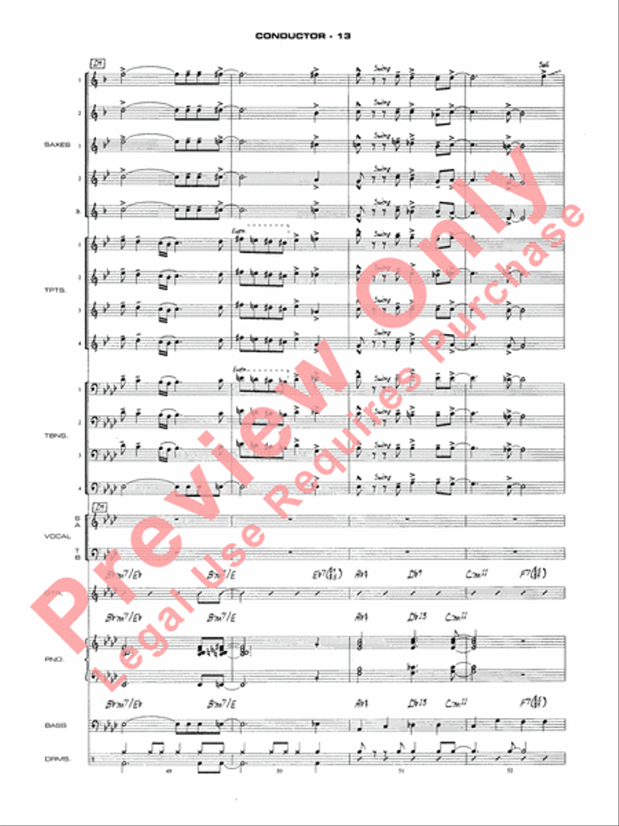 As Time Goes By Jazz Ensemble scores gallery preview page 15