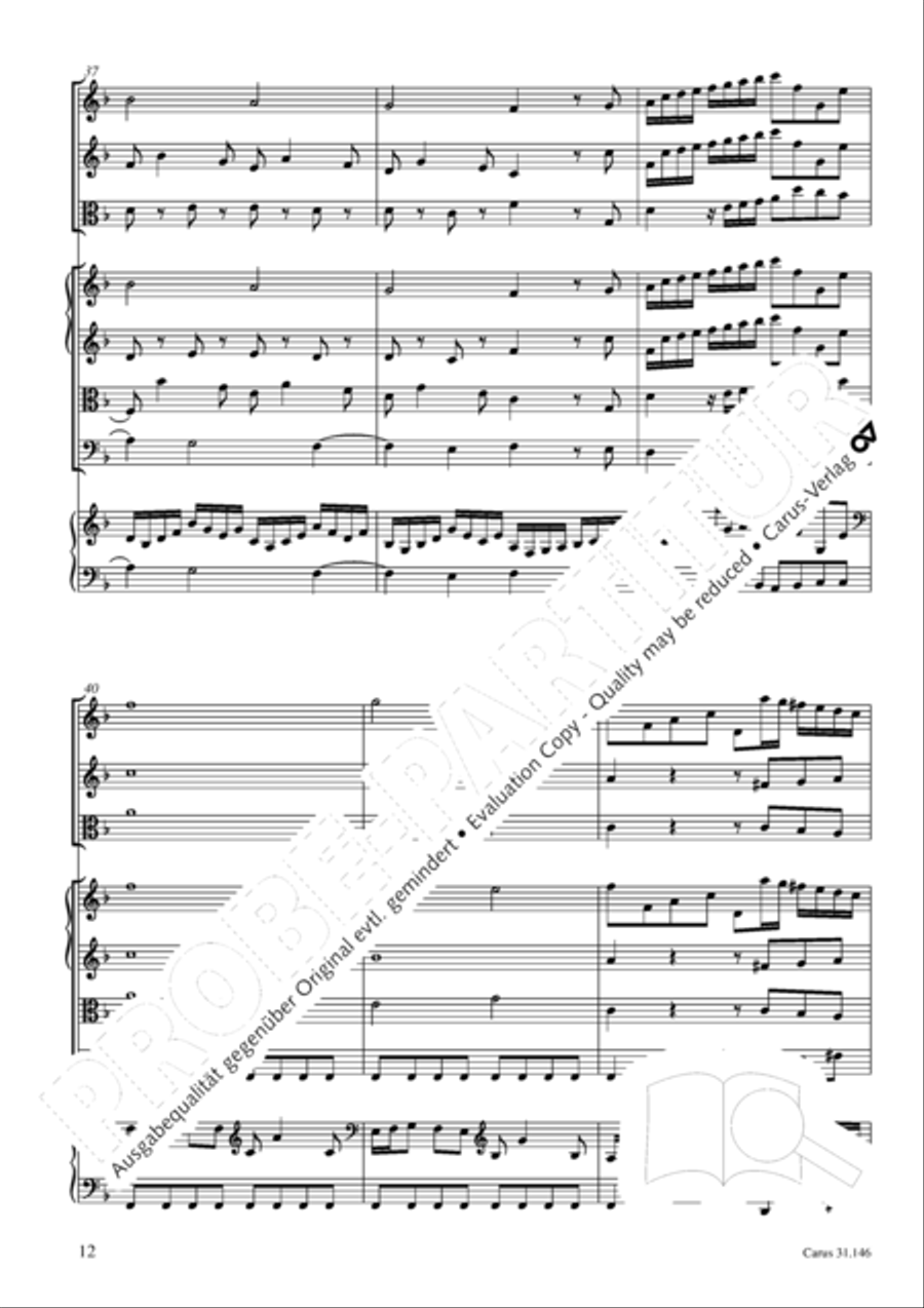 Through bitter tribulation we enter into God's kingdom (Wir mussen durch viel Trubsal in das Reich Gottes eingehen) 4-Part scores gallery preview page 13