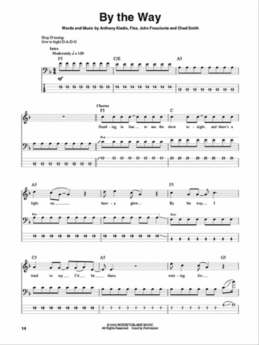 Red Hot Chili Peppers Electric Guitar scores gallery preview page 4