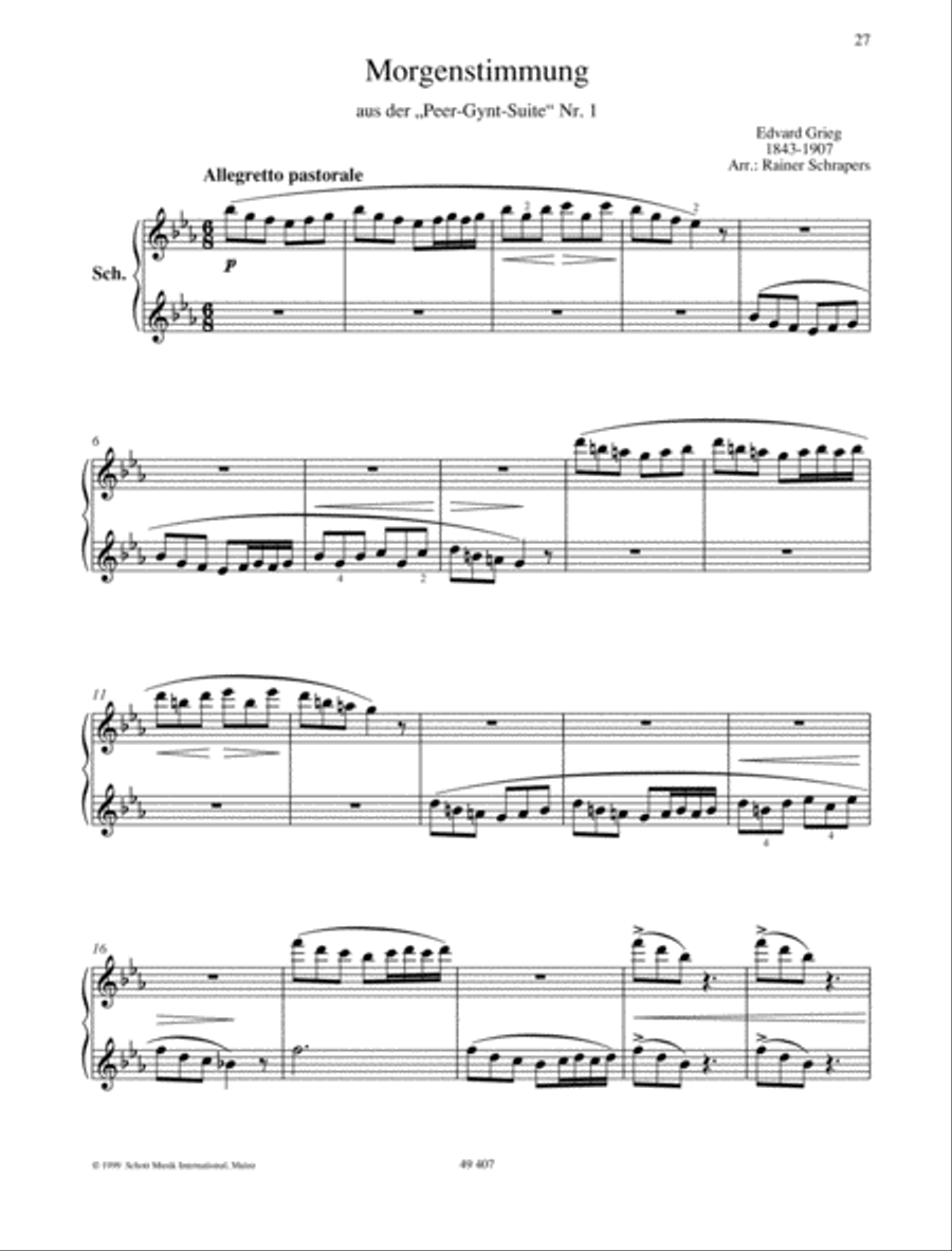 Morning Morning Piano Duet scores gallery preview page 2