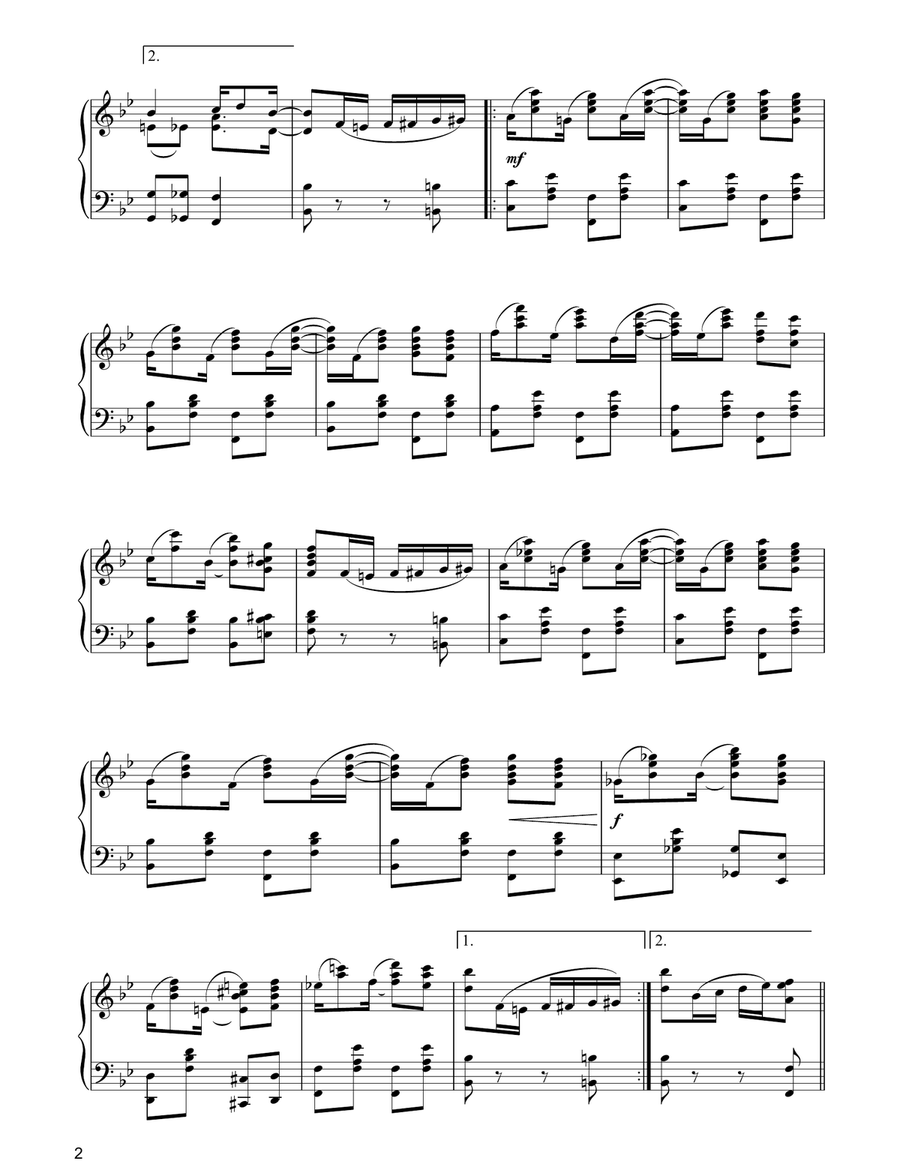Pineapple Rag Piano Solo scores gallery preview page 2