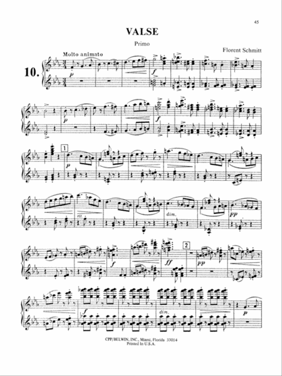 Schmitt: Album of Piano Duets, Volume I Piano Duet scores gallery preview page 2