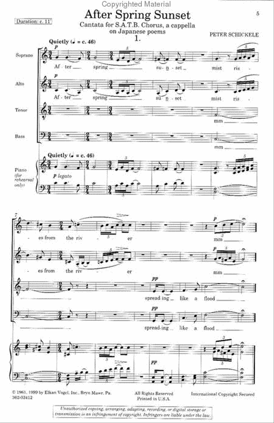 After Spring Sunset 4-Part scores gallery preview page 2