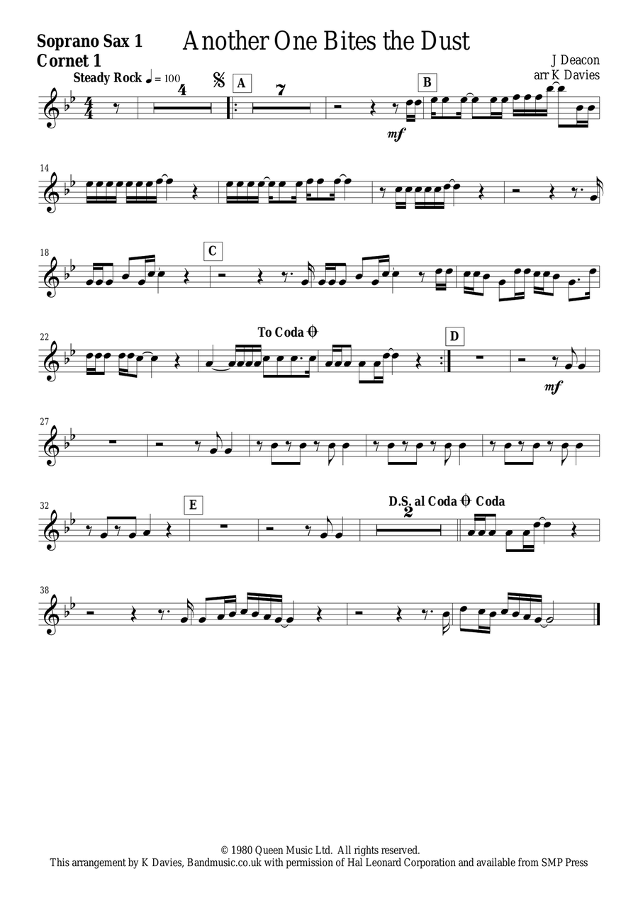 Another One Bites The Dust Large Ensemble scores gallery preview page 6