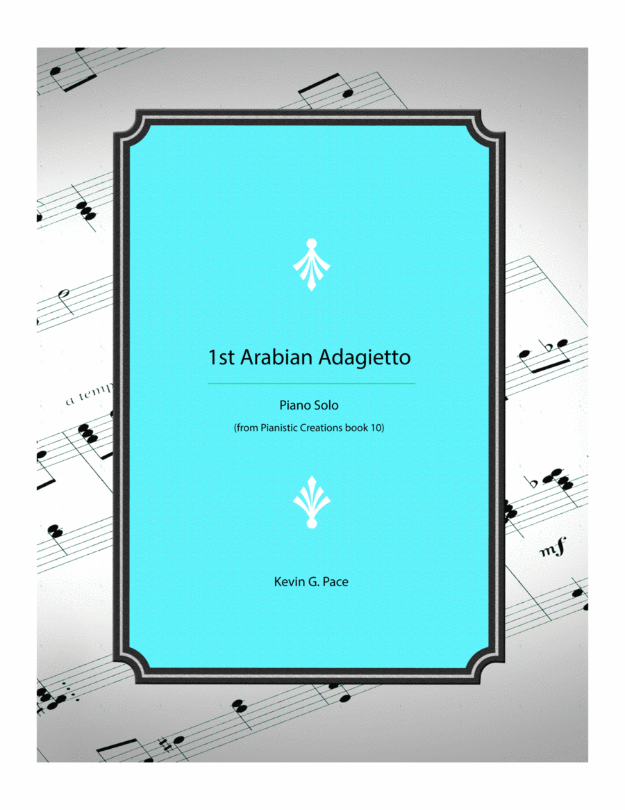 1st Arabian Adagietto - original piano solo Piano Solo scores gallery preview page 1